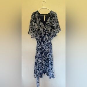 Blue floral Lane Bryant Dress A-Line NWOT